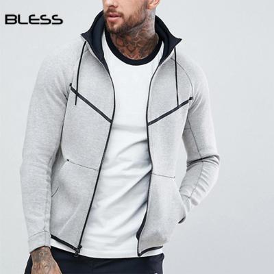 China Wholesale Hoodie Anti Shrink Logo Men Tech Fleece Custom Zipper Hoodie for sale