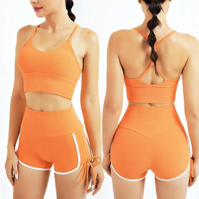 China Breathable Bless Activewear Fitness Wear Sportswear Women Padded Gym Leggings Push Up Bra Fits Yoga Sets for sale