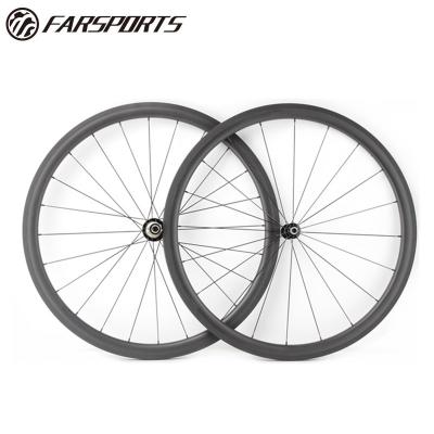 China Extralite carbon wheelsets 1030g/set 38mm carbon wheelsets 1030g/set 38mm high end custom road bike wheelsets 25mm wide 700C for sale