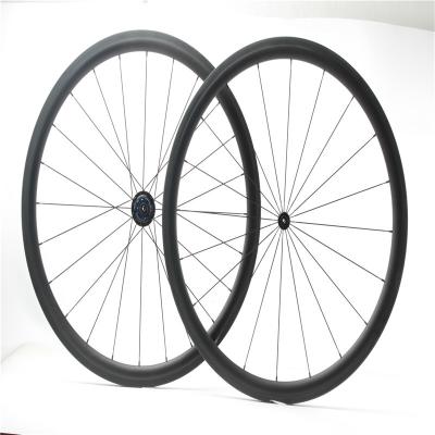 China Road Bikes Chris King Basalt High TG CK UD Brake Matte Outer Carbon Road 700c Tubular Wheels 20/24H 38mm 23mm for sale