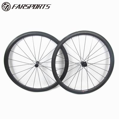 China Road Bikes Wholesale Full Carbon Road Wheel Set 30 23, 20 Matte 24H 3K, With Sapim CX-Ray Spokes for sale