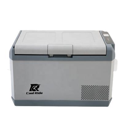 China CoolRide 36L Mini Fridge 12v/24v Mini Cooler Cooler Compressor Portable Cooler Box Freezer Motorhome Freezer Fridge for sale