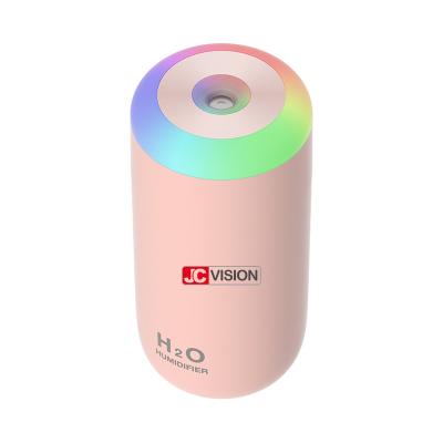 China Color Changing New Style 350 ML LED Light JCVISION 2021 Ultrasonic Humidifier USB Charging Air Diffuser For Home Ofiice for sale