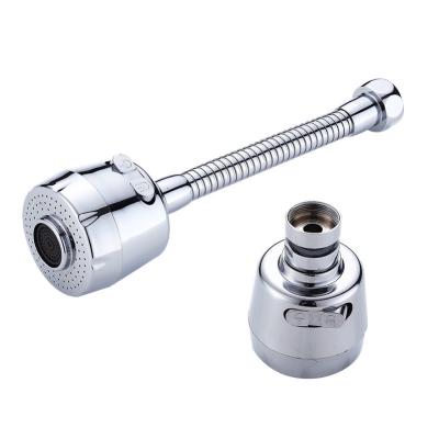 China Modern 360 Degree Kitchen Sink Faucet Rotating Sprayer Main Faucet Aerator Faucet Spout for sale