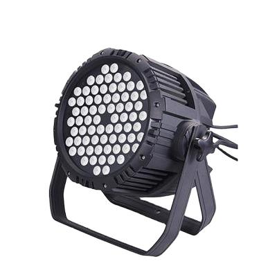 China Office Sports Stadiums Stage Par Outdoor Water DJ Pro IP65 DMX RGBW 54*3w Event Led Par Lights for sale