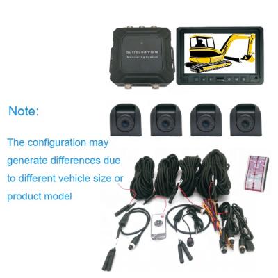 China HD 360 Degree Bird Eye All Around View System Excavator Monitoring System SVS-S04039-1 for sale