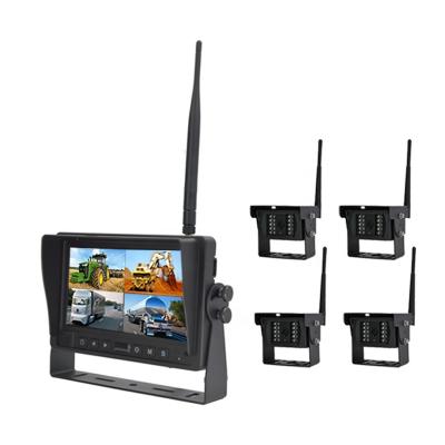 China Waterproof 2.4G Reversing Wireless AHD 720P Rear View Camera System Kit with 7