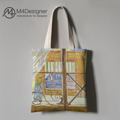 China 100% Eco-friendly Wholesale Recyclable Cotton Shopping Bags And Canvas Tote Bag for sale