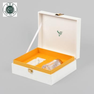 China Handmade Wholesale Printing Custom Gift Shape Luxury Gift Packaging Box White Paper Sweet Boxes With Lock for sale