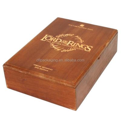 China Recyclable Custom Your Design Wooden Gift Box Antique Wooden Storage Box for sale