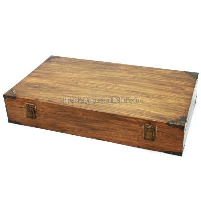 China Recyclable Natural Simple Solid Wooden Box for sale