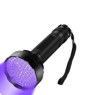 China Industrial Light Ultraviolet Light 395nm Blacklight LED Flashlight Black 395nm 128 LED UV Light For Dog Cat Urine for sale