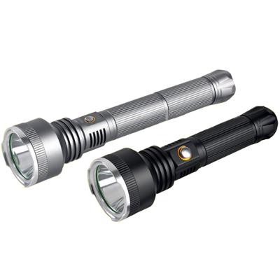 China Emergency 5000lm Strong Light Explosion-proof Rechargeable Tactical LED Outdoor Military Flashlights And Torches With Attack Head for sale