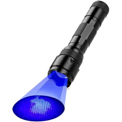 China Industrial Tactical UV Flashlight 395-405 nm Led Blacklight 18650 Rechargeable UV Flashlight For Curing UV Glue for sale