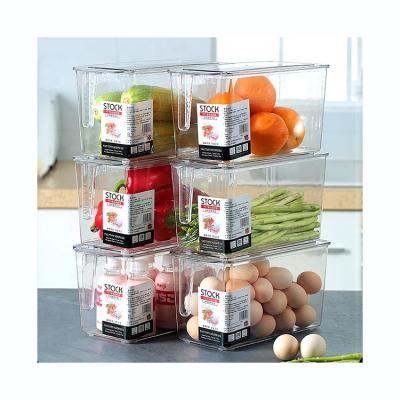 China High Quality Reusable Freshness Keeping Refrigerator Storage Fridge Organizer Stackable Food Storage Container for sale