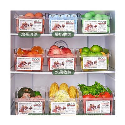 China Crisper Plastic Containers Food Freshness Preservation Kitchen Classification Box Refrigerator Fresh-keeping Storage Box for sale