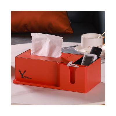 China Plastic Bedroom Tissue Style Storage Paper Living Room Household Tissue Box Home Organizer Minimalist Nordic Dresser Box Lid for sale