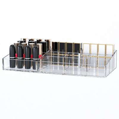 China Modern hot sale plastic cosmetic storage box portable cosmetic holder lipstickorganizer for sale