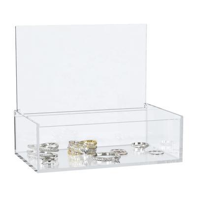 China 2021 Newest New Product Clear Jewelery Gift Jewelery Storage Plastic Transparent Organizer Jewelery Box for sale