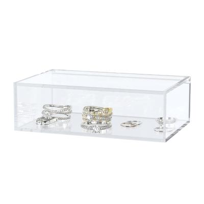 China Jewerly Storage Amazon Plastic Transparent Custom Jewelry Case Boxes Hot Selling Modern Jewelry Box for sale