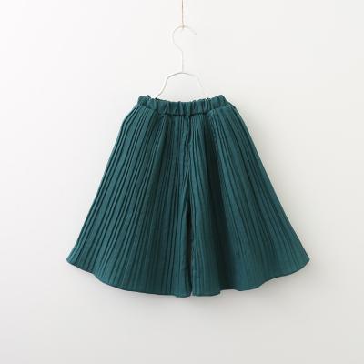 China New Anti-pilling Children's Pants Designs For Girl Chiffon Wide Leg Farics Flares Pants for sale