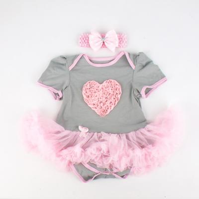 China Wholesale Cheap Anti-wrinkle Baby Clothes Sets Boutique Kids Girls Romper Sets for sale