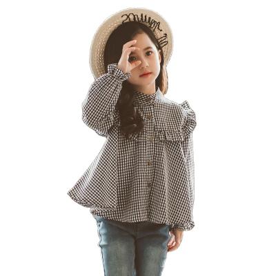 China New QUICK DRY Patterns Fashion Online Shopping Princess Plaid Shirts Tops Blouses For Women Girl for sale