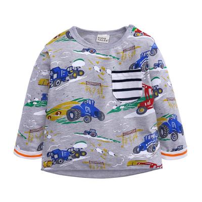 China Kids Boys QUICK DRY T Shirt Low Price With Long Sleeve Cartoon Print Children Tops Online Shopping for sale