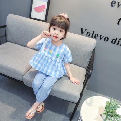 China Wholesale New Style Casual Hot Sale Fashion Kids Clothing Dress Set 2 Piece Sets For Kids Girls for sale