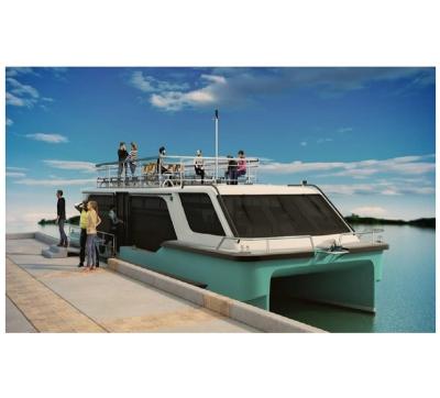 China New Aluminum 16m (52ft) Aluminum Catamaran Passenger Ferry Boat For Sightseeing for sale