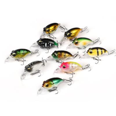 China New Design 8g 45mm Top Water Lure Plastic Lipless Hard Artificial Bass Crank Bait for sale