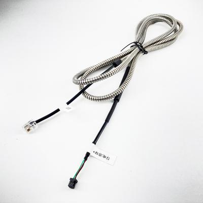 China Customized RJ9 4P4C Home Appliance Telephone Cord to 4 Pin Plug Adapter Cable Extension Wire Harness for sale