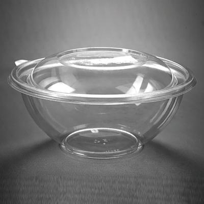 China Disposable PET 24oz 700ml - Disposable Plastic Salad Bowl With Lid for sale