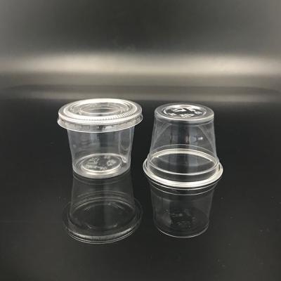 China PLA: - 30â „ ƒ - 50â „ ƒ PET: - 30″ „ ƒ - 70â „ ƒ 30ml 1oz PET Sample Cup Disposable PLA Plastic Yogurt Cup Clear Spice Cup for sale