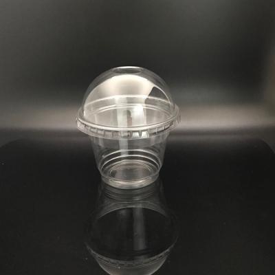 China With Lid 100% Poly(Lactic Acid) 100% Biodegradable Clear Disposable PLA Ice Cream Cup Cups With Dome Lid for sale