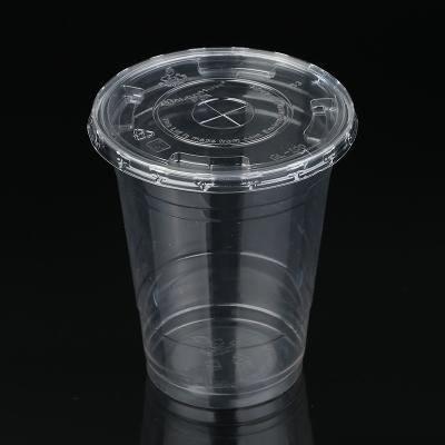 China ZFCUP 12oz Eco-friendly Clear PLA Plastic Cold Cup 100% Biodegradable for sale