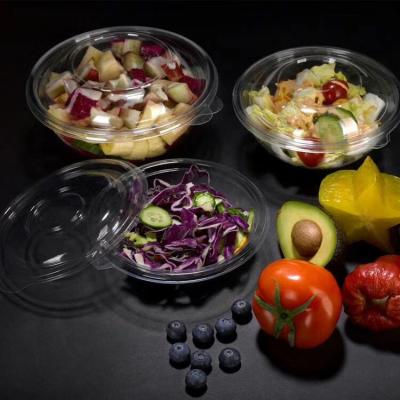 China -30â „ ƒ - 50â „ ƒ 24oz 32oz Plastic Biodegradable PLA Fruit Container Salad Bowl for sale