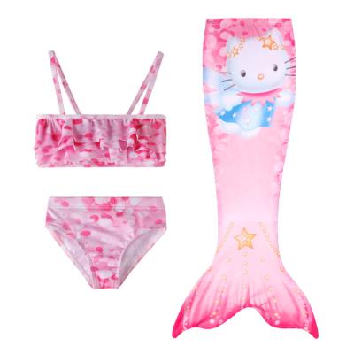 China New Foreign Trade 3pcs Girls Mermaid Swimwear Baby Bikini Breathable Children Swimwear Wholesale for sale