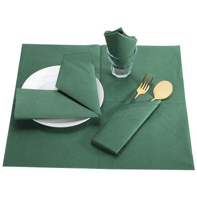 China Breathable Color Printed Restaurant Paper Nonwoven Western Paper , Glue Dustproof Paper , Disposable Napkins for sale