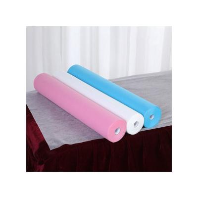 China Cheap Anti-Bacteria And Roll Spunlace Filter Cloth Massage Sheets SMS Disposable Fine Paper Sheet Rolls Nek012 for sale