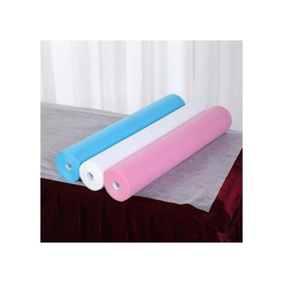 China Holychrome Anti-bacteria Disposable Sheet Rolls Nek011 Non-woven White Bed Sheets For Hotels And Hospitals SMS for sale