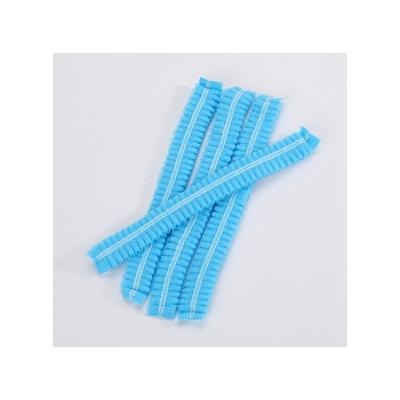 China Wipe Clean Head Covers PP Non-Woven Nonwoven Net Hair Net Disposable Head Covers PP Tape Clip Hair Net for sale