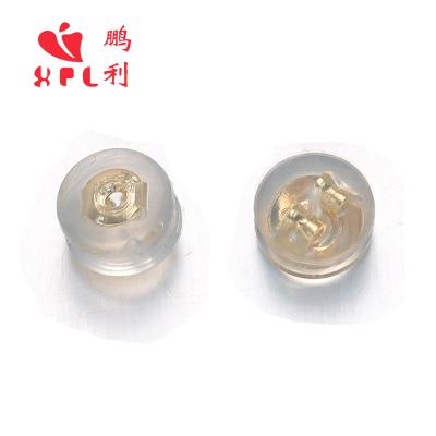 China High quantity of new hot sale around hypoallergenic silicon earring stud not support color component for sale