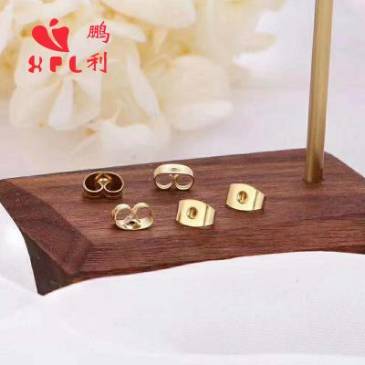 China Butterfly Earrings Accessories Jewelry Safety Brass Holders Pads Bullet Clutch Earring Stopper For Butterfly Earrings for sale