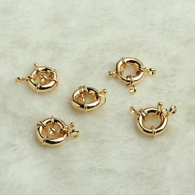 China Flywheel Spring Buckle DIY Jewelry Handmade Accessories Round Necklace Bracelet Connection Buckle OQ0221 for sale