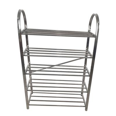 China (Height) 2022 Household Adjustable Easy To Assemble And Free Standing Space Saving Stainless Steel Shoe Rack for sale