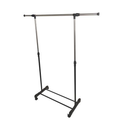 China Modern simplicity thickened single pole lifting balcony telescopic clothes rack simple clothes rack in the bedroom for sale