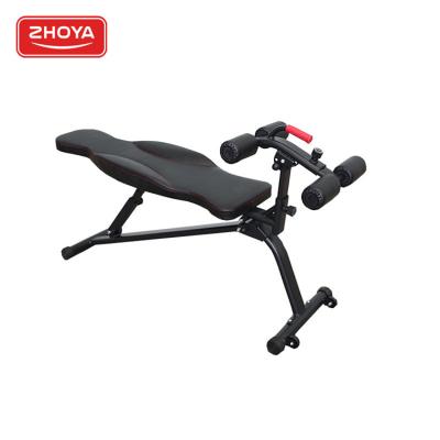 China Zhoya Commercial Wholesale Promoted Trainer Curved Sit Up Board Abdominal Trainer Supine Sit Up Bench For Gym Cardboard Unisex Commercial for sale