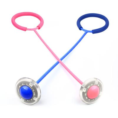 China PU Rope China Factory Kids Led Skipping Rope Ball Pu Sports Game Ankle Flashing Plastic Jump Rope for sale