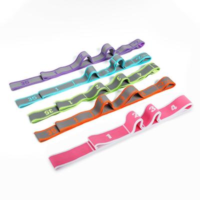 China Wholesale Number Fitness Band Bodybuilding Latex Yoga Stretch Elastic Resistance Bands With Nice Quality for sale